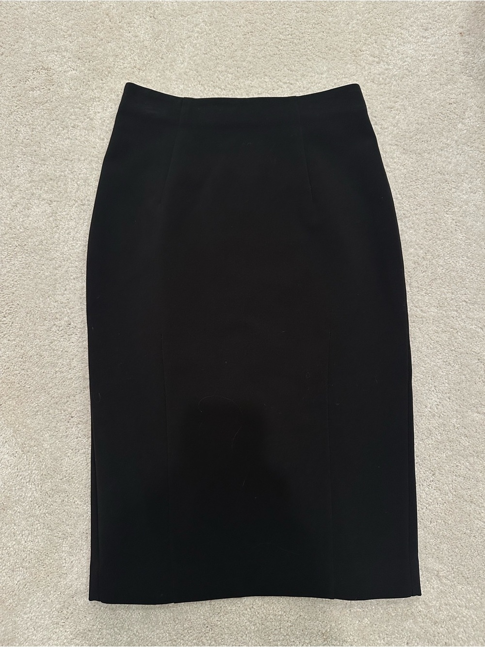 HM Classic Black Pencil Skirt with gold zipper in the back